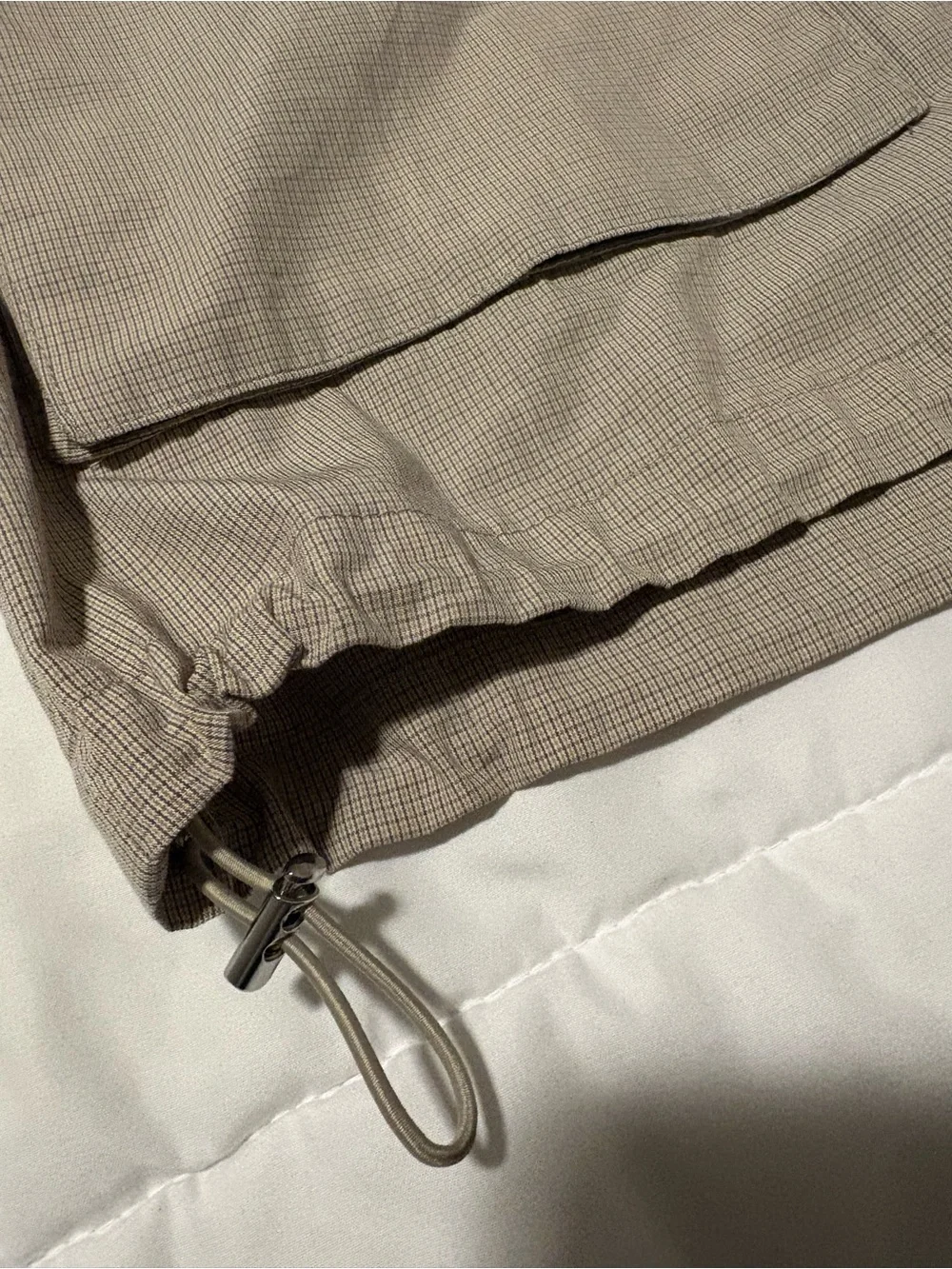 Zara Taupe-Beige Lightweight Zip Shirt Jacket Medium NWT